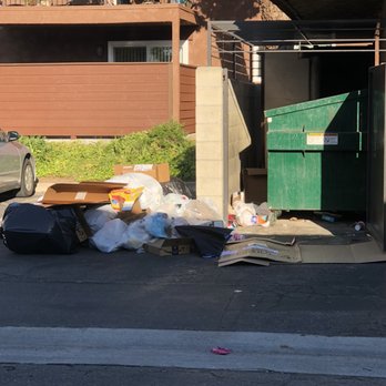 Vintage Group - Trash everywhere in the parking complex - Property Management Near Me - Irvine, California Vintage Group - Trash everywhere in the parking complex - Property Management Near Me - Irvine, California