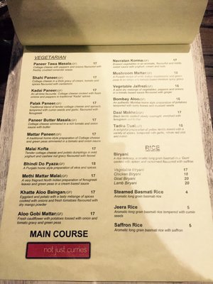 Menu photo 1 Not Just Curries Harris Park, NSW