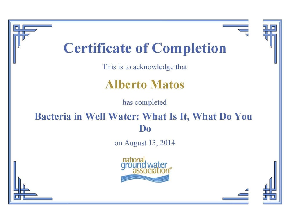 Slide of Living Services LLC - Water Division