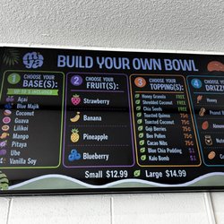 Miya Bowls - Menu