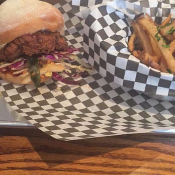 Knuckle Sandwich - Buttermilk fried chicken sandwich & fries - Poutineries Near Me - Toronto, Ontario