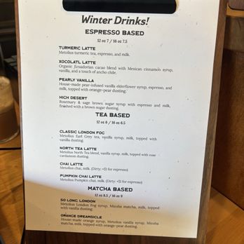 Clouds Rest Coffee - Menu - Coffee & Tea Near Me - Oakhurst, California