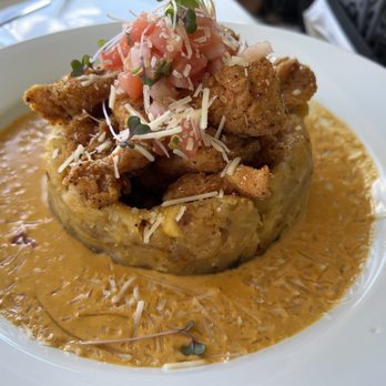 Desecheo Restaurant - Mofongo with chicken bites - Puerto Rican Near Me - Aguadilla, Puerto Rico