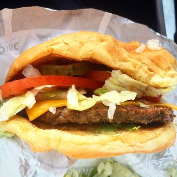 Sonic Drive-In - My first Sonic Cheeseburger. I'm in my car and ready to bite in! - Burgers Near Me - Chicago, Illinois Sonic Drive-In - My first Sonic Cheeseburger. I'm in my car and ready to bite in! - Burgers Near Me - Chicago, Illinois