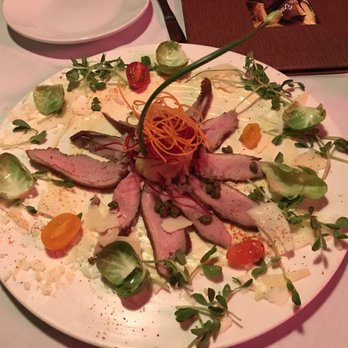 La Brochette Bistro Seafood and Grill - Smoked Duck Breast Carpaccio - French Near Me - Hollywood, Florida La Brochette Bistro Seafood and Grill - Smoked Duck Breast Carpaccio - French Near Me - Hollywood, Florida