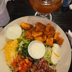 Backporch Drafthouse - Southern chicken salad with a BP michelada