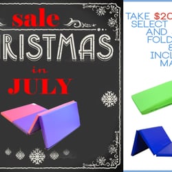 AK Athletic Equipment, Inc. - Celebrate Christmas in July at AK Athletic Equipment! Select size and color folding and Incline mats $20 Off through July '14