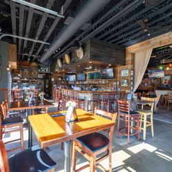 Slanted Tree Kitchen & Taproom - View of inside bar area and entrance to the dining room area.