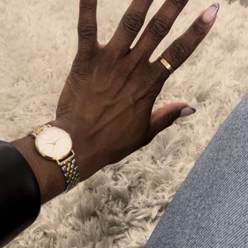 Five Plus Nail & Spa - Chrome french tip with almond shape. - Nail Technicians Near Me - East Meadow, New York Five Plus Nail & Spa - Chrome french tip with almond shape. - Nail Technicians Near Me - East Meadow, New York