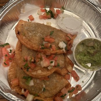 Fajitas Y Salsas - One beef empanada missing bc I ate it before the photo lol. VERY GOOD. - New Mexican Cuisine Near Me - West Grove, Pennsylvania Fajitas Y Salsas - One beef empanada missing bc I ate it before the photo lol. VERY GOOD. - New Mexican Cuisine Near Me - West Grove, Pennsylvania