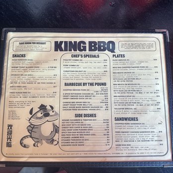 King BBQ - Food Menu - Barbeque Near Me - North Charleston, South Carolina