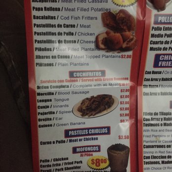 Cuchifritos - Got a menu today yay !!! - Puerto Rican Near Me - New York, New York Cuchifritos - Got a menu today yay !!! - Puerto Rican Near Me - New York, New York