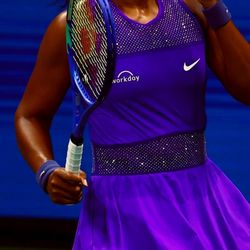 Arthur Ashe Stadium - Naoml Osaka likes bling and Labubu! :) - 9/5/2025