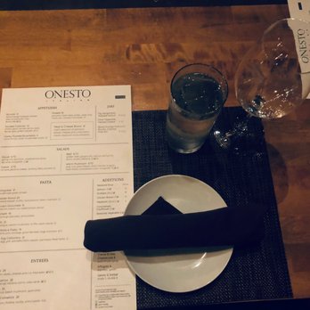 Onesto - Table Setting + Menu - Venues & Event Spaces Near Me - Milwaukee, Wisconsin
