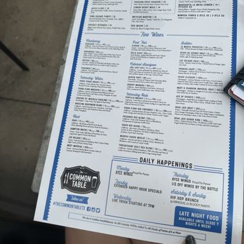 The Common Table - Menu - cocktails half price on happy houe - Breakfast & Brunch Near Me - Frisco, Texas