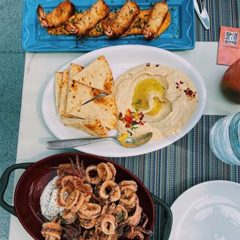 Avli River North - Fried Calamari, Kataifi Prawns, Hummus - Greek Near Me - Chicago, Illinois Avli River North - Fried Calamari, Kataifi Prawns, Hummus - Greek Near Me - Chicago, Illinois