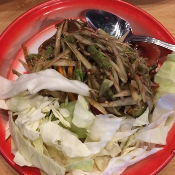 Too Thai Street Eats - Papaya with crab - Thai Near Me - Carrollton, Texas