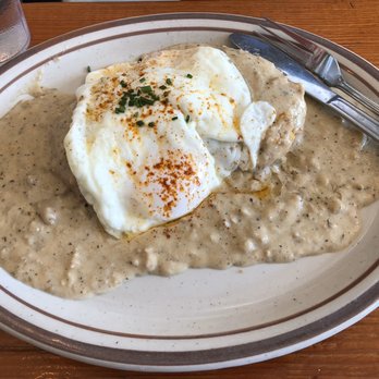 Pine State Biscuits - THE MONEY  BALL *DOUBLE DOWN* with sausage gravy - Breakfast & Brunch Near Me - Portland, Oregon