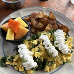 Goyo's scramble. Toast not pictured :) Absolutely delicious!!!! Goyo's scramble. Toast not pictured :) Absolutely delicious!!!!
