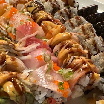 Chunmi Sushi - a variety of sushi on a plate - Japanese Near Me - Ballwin, Missouri