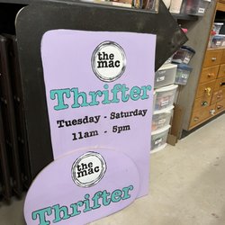 The Macoupin Art Collective - Our handmade signs for our tiny creative supply thrift store