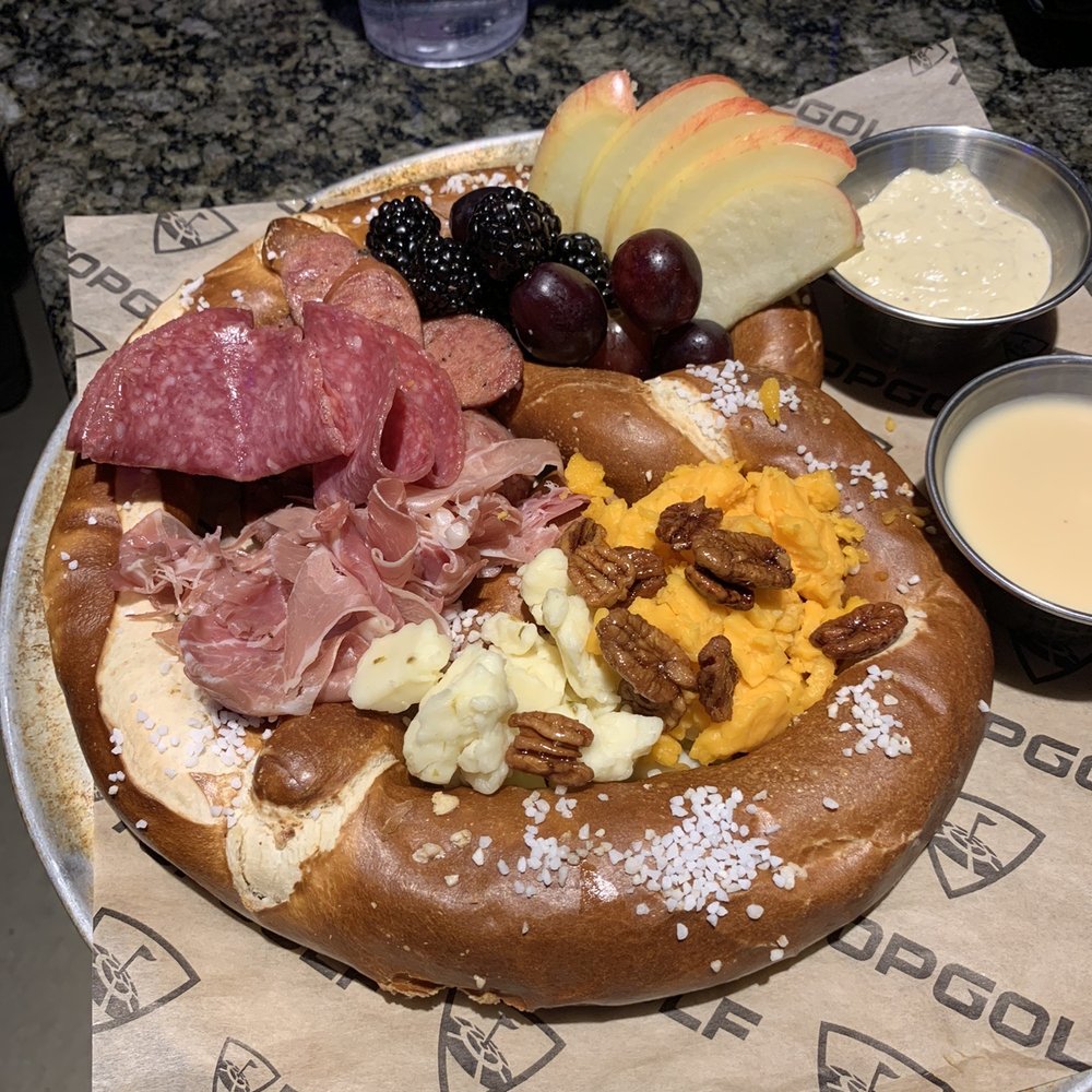 Topgolf - Pretzel tray - Golf Near Me - Independence, Ohio Topgolf - Pretzel tray - Golf Near Me - Independence, Ohio
