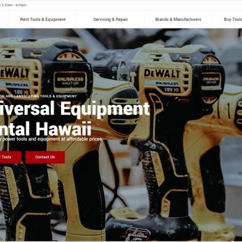 Hawaii Web Development - Website dont for Universal Equipment Rental Hawaii https://universalrentalhawaii.com/ - Web Design Near Me