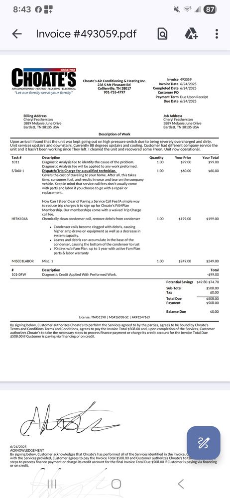 Slide of Conway Services