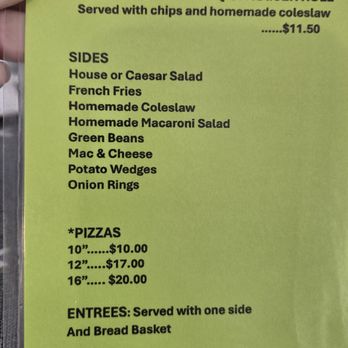 Lorraine's Snack Bar - Menu 7.25 - New American Near Me
