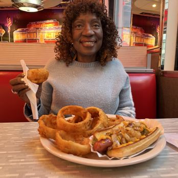 RedEye Diner - My Honey waiting to devour her Onion Rings - Diners Near Me - Charlotte, North Carolina RedEye Diner - My Honey waiting to devour her Onion Rings - Diners Near Me - Charlotte, North Carolina