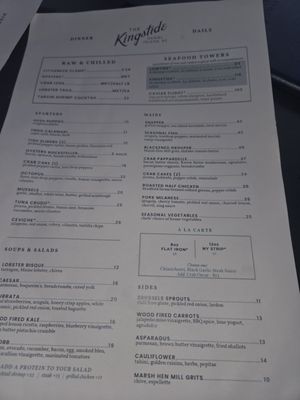 Menu photo 2 The Kingstide Island, SC
