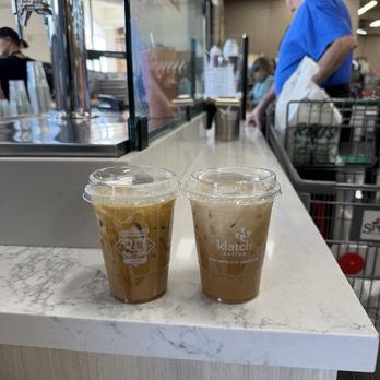 Klatch Coffee - Caramel crème brûlée & Macadamia nut iced latte - Coffee & Tea Near Me - Rancho Cucamonga, California