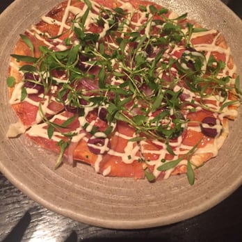 Makoto - Tuna pizza was scrumptious! Delicious crunchy tortilla with sliced tuna. - Japanese Near Me - Miami Beach, Florida Makoto - Tuna pizza was scrumptious! Delicious crunchy tortilla with sliced tuna. - Japanese Near Me - Miami Beach, Florida