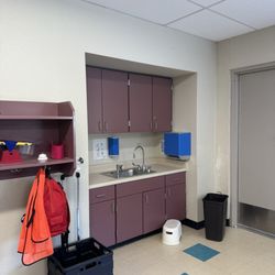 Cintas - paper and soap dispenser they provide