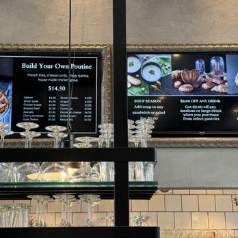 Paul Bakery, Cafe & Restaurant - Poutine and promotion menu boards~ (February 2024) - French Near Me - Vancouver, British Columbia Paul Bakery, Cafe & Restaurant - Poutine and promotion menu boards~ (February 2024) - French Near Me - Vancouver, British Columbia