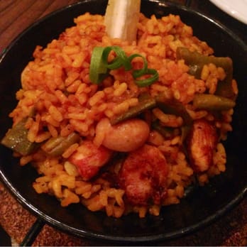 Cubatas Tapas Bar - Paella Valenciana - paella with chicken and vegetable. This was beautiful, really tasty and moist! - Spanish Near Me - Glasgow, GLG