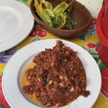Casa Crespo - Filling for chiles rellenos - Cooking Classes Near Me - Oaxaca, OAX