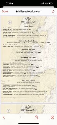 Menu photo 5 Hill's Seafood Rockland, ME Menu photo 5 Hill's Seafood Rockland, ME