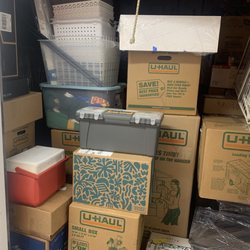 Gus's Small Moves - Neatly packed in a tiny storage unit.