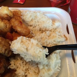 Panda Express - Block of rice!!! Seriously nasty over cooked rice.