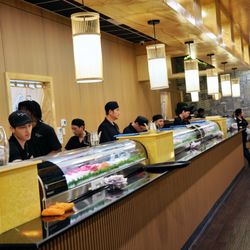 Sushi prep area
