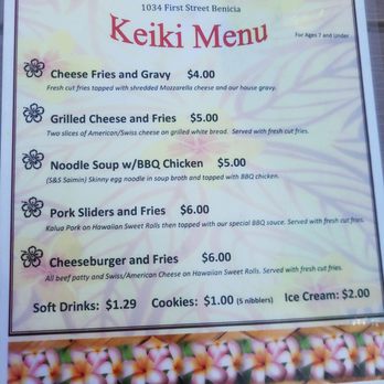 Got Plate Lunch - Keiki menu. - Hawaiian Near Me - Benicia, California