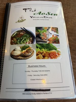 Menu photo 3 Pho Ao Sen Livermore, CA