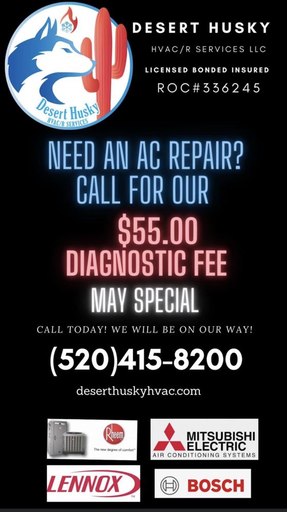 DESERT HUSKY HVAC/R SERVICES Updated October 2024 Tucson, Arizona