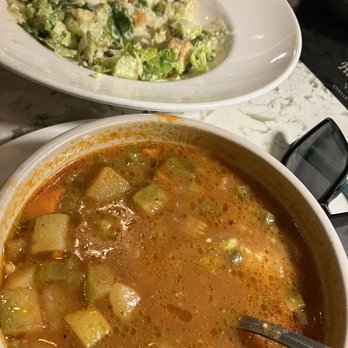 Bice - Minestrone and Caesar salad - Italian Near Me - Naples, Florida Bice - Minestrone and Caesar salad - Italian Near Me - Naples, Florida