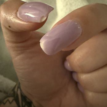 J's Nails and Spa - My nails 2 days after dipping powder. Very disappointed. - Nail Salons Near Me - Vista, California