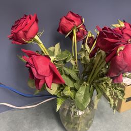 These flowers didn't even last a week. These flowers didn't even last a week.