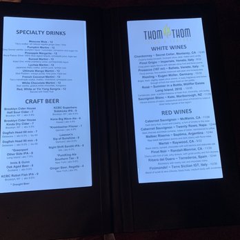 Thom Thom - Electric drink menu - Bars Near Me - Wantagh, New York Thom Thom - Electric drink menu - Bars Near Me - Wantagh, New York