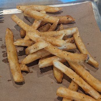 Bear King Brewing Co. - French fries served with the burger. This is only half of them since we shared. - Breweries Near Me - Marble Falls, Texas Bear King Brewing Co. - French fries served with the burger. This is only half of them since we shared. - Breweries Near Me - Marble Falls, Texas
