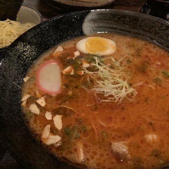 Umai - spicy Spicy Roasted Garlic Pork Ramen - Japanese Near Me - Chicago, Illinois Umai - spicy Spicy Roasted Garlic Pork Ramen - Japanese Near Me - Chicago, Illinois